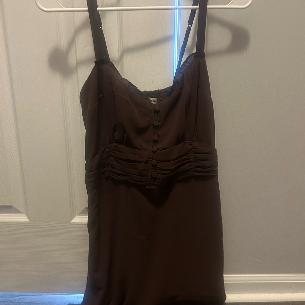 Abercrombie & Fitch Brown Midi Dress